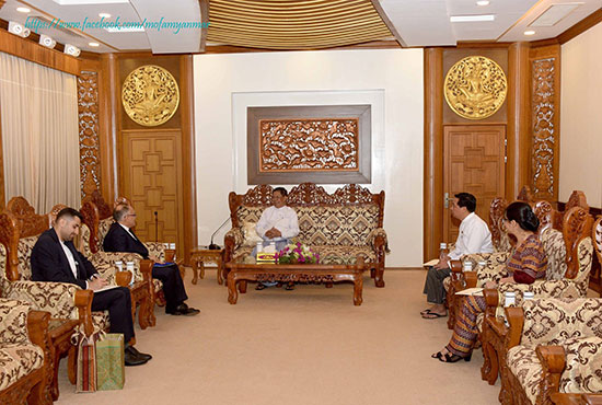 ပြည်ထောင်စုသမ္မတမြန်မာနိုင်ငံတော်၊ ဒုတိယဝန်ကြီးချုပ်နှင့် နိုင်ငံခြားရေးဝန်ကြီး ဌာန၊ ပြည်ထောင်စုဝန်ကြီးကပြည်ထောင်စုသမ္မတမြန်မာနိုင်ငံတော် ဆိုင်ရာ အထူးအာဏာကုန်လွှဲအပ်ခြင်းခံရသော ဗန်ကောက်မြို့အခြေစိုက် အီရန် အစ္စလာမ်မစ်သမ္မတနိုင်ငံ သံအမတ်ကြီး မစ္စတာ နာစီရာဒ