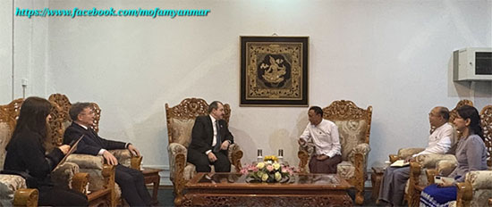 နိုင်ငံခြားရေးဝန်ကြီးဌာန၊ ဒုတိယဝန်ကြီး ဦးကိုကိုကျော်က ရုရှားနိုင်ငံ၊ နိုင်ငံခြားရေးဝန်ကြီးဌာန၊ အာရှနှင့်ပစိဖိတ်ပူးပေါင်းဆောင်ရွက်ရေးဌာနမှ ညွှန်ကြားရေးမှူးချုပ်ကို လက်ခံတွေ့ဆုံ