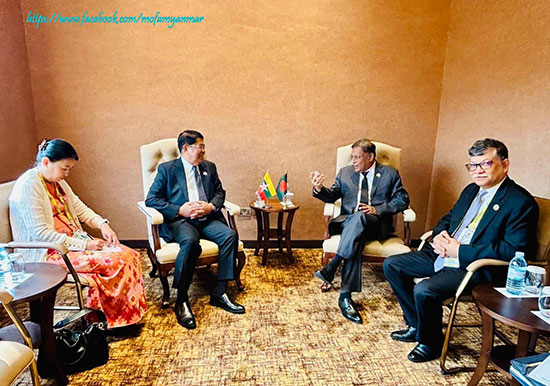 ယူဂန်ဒါနိုင်ငံ၊ ကမ်ပါလာမြို့၌ ကျင်းပခဲ့သည့် ဘက်မလိုက်လှုပ်ရှားမှုအဖွဲ့၏ (၁၉) ကြိမ်မြောက် ထိပ်သီးအစည်းအဝေးကာလအတွင်း ဒုတိယဝန်ကြီးချုပ်နှင့် နိုင်ငံခြားရေးဝန်ကြီးဌာန၊ ပြည်ထောင်စုဝန်ကြီး ဦးသန်းဆွေက အာရပ်စော်ဘွားများပြည်ထောင်စု ကိုယ်စားလှယ်အဖွဲ့ခေါင်းဆောင်