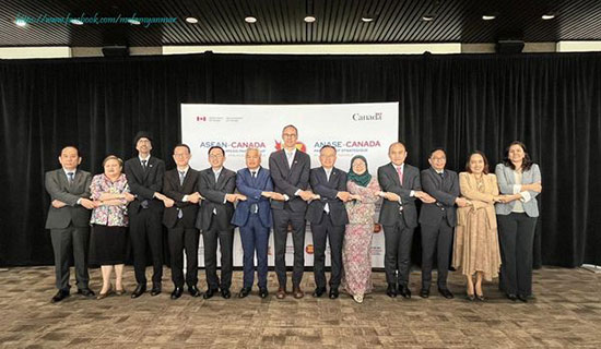 (၂၁)ကြိမ်မြောက် အာဆီယံ-ကနေဒါ အဆင့်မြင့်အရာရှိကြီးများအစည်းအဝေးသို့ ကနေဒါနိုင်ငံဆိုင်ရာမြန်မာသံအမတ်ကြီး တက်ရောက်