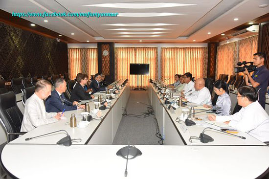 နိုင်ငံခြားရေးဝန်ကြီးဌာန၊ ဒုတိယဝန်ကြီး ဦးလွင်ဦးက နယူးယောက်မြို့ရှိ ကုလသမဂ္ဂအဖွဲ့အစည်းများနှင့် လူသားချင်းစာနာထောက်ထားမှုဆိုင်ရာအဖွဲ့အစည်းများ၏ အရေးပေါ်ညွှန်ကြားရေးမှူးများအဖွဲ့ (Emergency Directors Group – EDG) ဥက္ကဋ္ဌ Ms. Edem Wosornu ဦးဆောင်သည့် ကိုယ်စာ