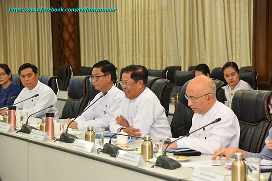 ဒုတိယဝန်ကြီးချုပ်နှင့် နိုင်ငံခြားရေးဝန်ကြီးဌာန၊ ပြည်ထောင်စုဝန်ကြီးက မြန်မာနိုင်ငံရှိ ကုလသမဂ္ဂအေဂျင်စီများနှင့် ရှင်းလင်းဆွေးနွေးပွဲတစ်ရပ်ကျင်းပ