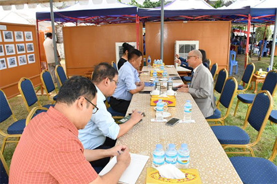 ဒုတိယဝန်ကြီးချုပ်နှင့် နိုင်ငံခြားရေးဝန်ကြီးဌာန ပြည်ထောင်စုဝန်ကြီး ဦးသန်းဆွေက မြန်မာနိုင်ငံဆိုင်ရာ နီပေါသံအမတ်ကြီး မစ္စတာ ဟာရီရှ်ချန်ဒရာ ဂီမီကို လက်ခံတွေ့ဆုံ