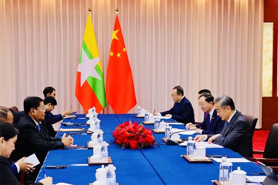 ပြည်ထောင်စုဝန်ကြီးဦးသန်းဆွေ တရုတ်နိုင်ငံခြားရေးဝန်ကြီးနှင့် ထိုင်းနိုင်ငံခြားရေးဝန်ကြီးတို့နှင့်တွေ့ဆုံဆွေးနွေး (၁၄-၈-၂၀၂၅)