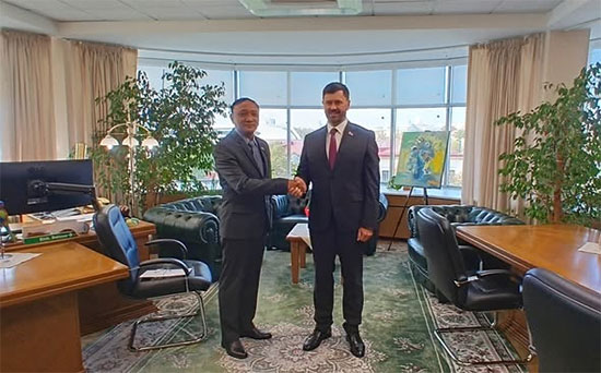 နိုင်ငံခြားရေးဝန်ကြီးဌာန၊ ဒုတိယဝန်ကြီးမှ ဘယ်လာရုစ်နိုင်ငံခြားရေးဝန်ကြီးဌာန တာဝန်ရှိသူများအား တွေ့ဆုံနှုတ်ခွန်းဆက်