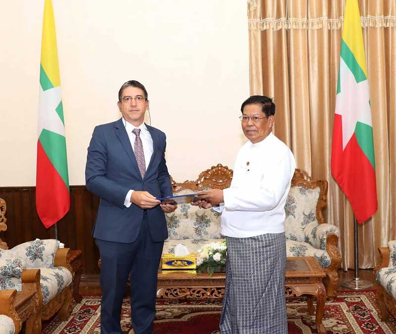 နိုင်ငံခြားရေးဝန်ကြီးဌာန၊ ပြည်ထောင်စုဝန်ကြီးထံ ကုလသမဂ္ဂဒုက္ခသည်များဆိုင်ရာ မဟာမင်းကြီးရုံး (UNHCR) ၏ မြန်မာနိုင်ငံဆိုင်ရာကိုယ်စားလှယ်အသစ်က ခန့်အပ်လွှာ လာရောက်ပေးအပ်