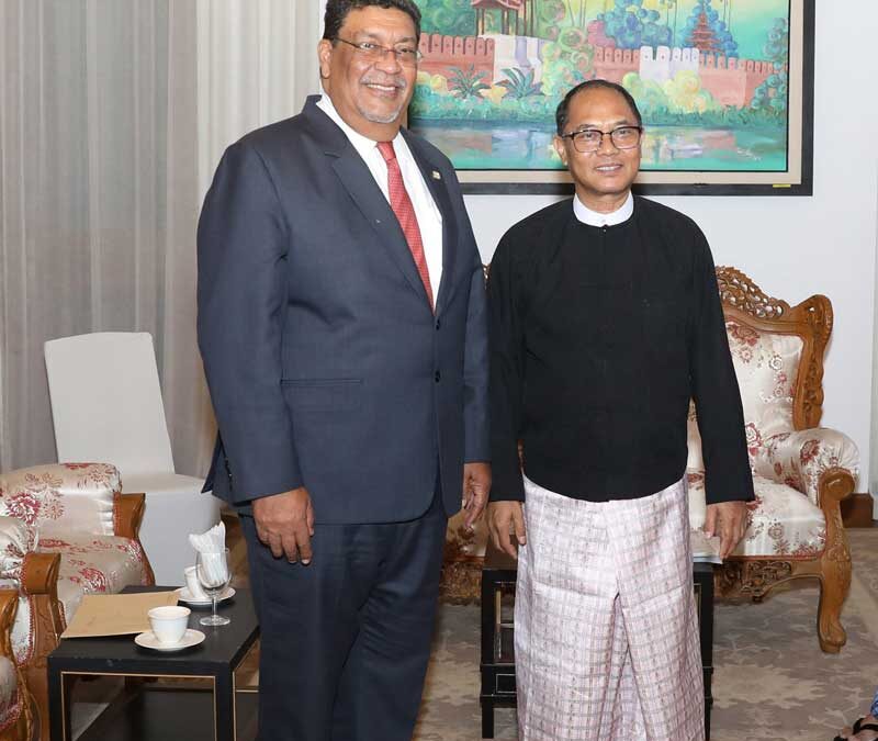 နိုင်ငံခြားရေးဝန်ကြီးဌာန၊ ပြည်ထောင်စုဝန်ကြီးက နီကာရာဂွါသမ္မတနိုင်ငံ၊ နိုင်ငံခြားရေးဝန်ကြီး အား လက်ခံတွေ့ဆုံ