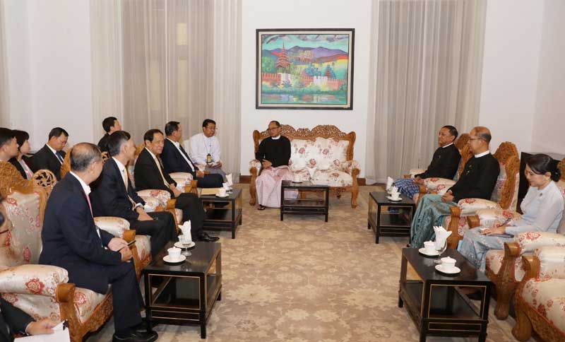 နိုင်ငံခြားရေးဝန်ကြီးဌာန၊ ပြည်ထောင်စုဝန်ကြီးက ကမ္ဘောဒီးယား၊ လာအိုနှင့် ဗီယက်နမ် ကိုယ်စားလှယ်အဖွဲ့တို့အား လက်ခံတွေ့ဆုံ