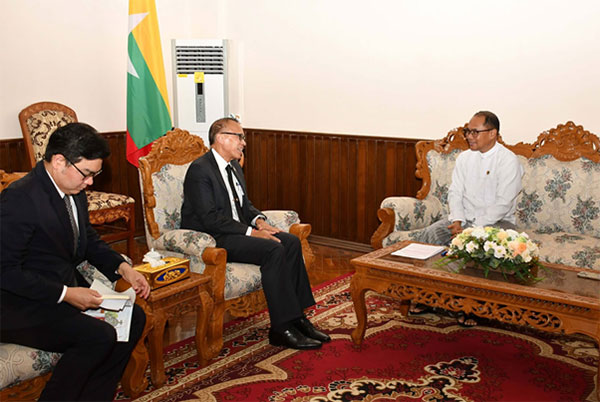 နိုင်ငံခြားရေးဝန်ကြီးဌာန၊ ပြည်ထောင်စုဝန်ကြီး က ထိုင်းနိုင်ငံခြားရေးဝန်ကြီး၏ အကြံပေးပုဂ္ဂိုလ် ဦးဆောင်သော ကိုယ်စားလှယ်အဖွဲ့အား လက်ခံတွေ့ဆုံ